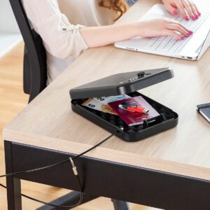 Nešiojamas seifas su apsauginiu laidu Prisaven InnovaGoods